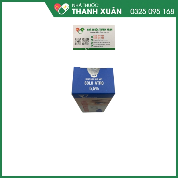 Solo - Atro 0,5% - Hỗ trợ điều trị viêm mống mắt, viêm mi, điều trị nhược thị
